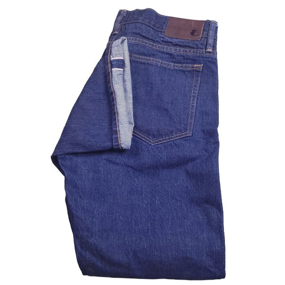The Field San Francisco Red Line Selvedge Straight Leg Jeans Made In USA 34x30 - Picture 1 of 12